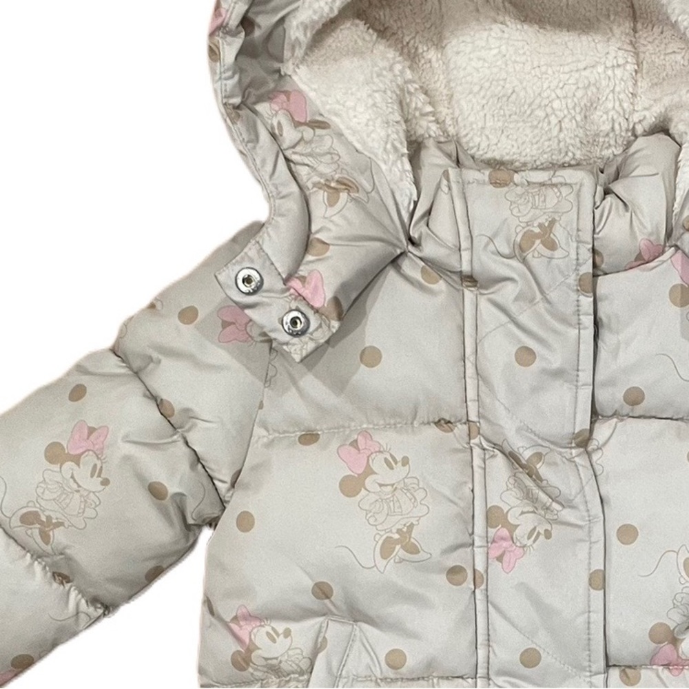 NWT Disney Minnie Gap Toddler Puffer Coat Jacket 18-24m